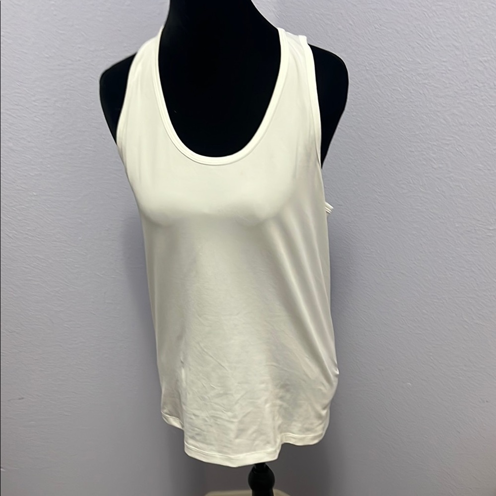 Tory Sport Performance White Sleeveless Women's Top